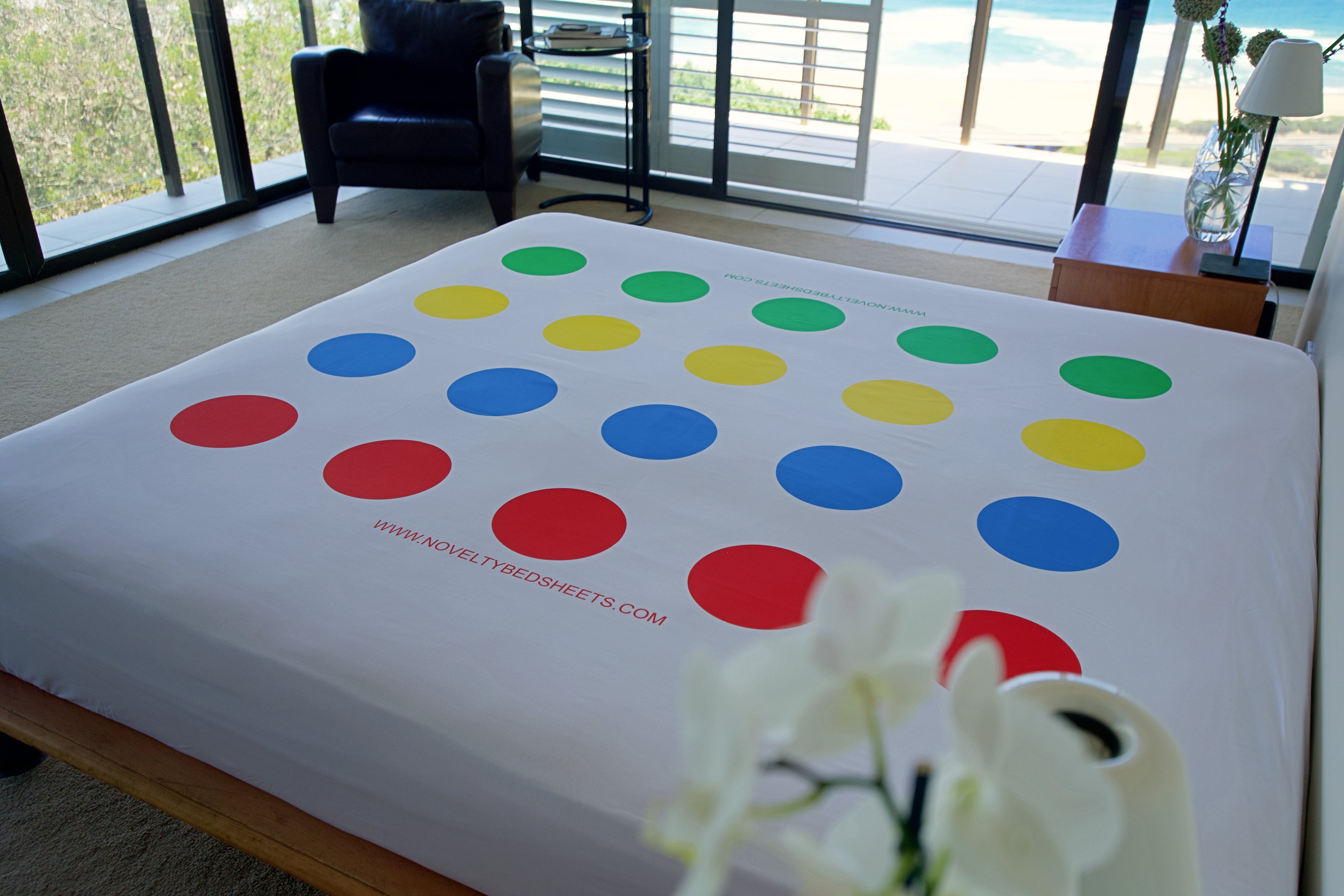 Load video: Product video interacting with a Twister Bed Sheet